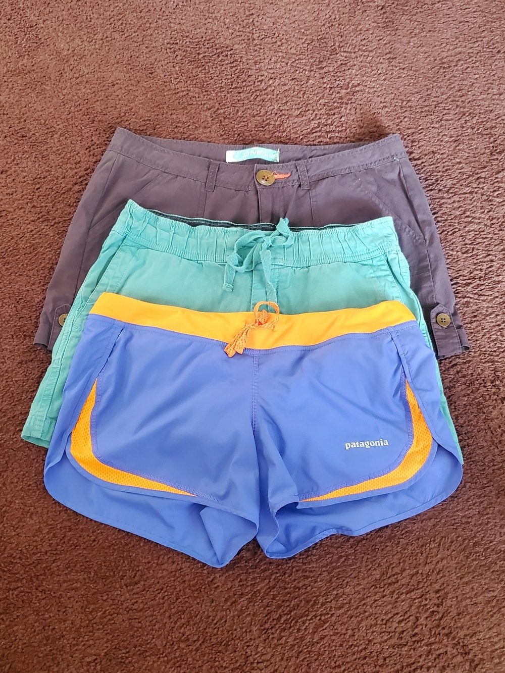Patagonia, Northface, Oneill Shorts Bundle Size Small